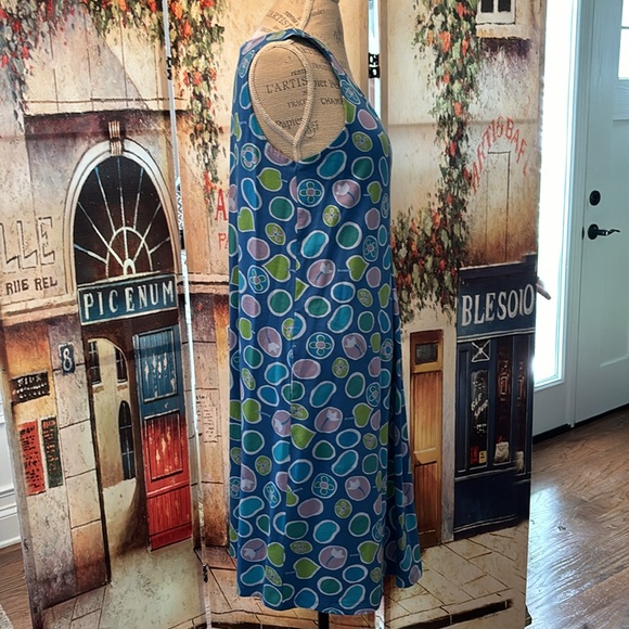 Gudrun Sjoden “Couleur” Jersey Dress, Blue Print, Size Medium - Picture 4 of 13